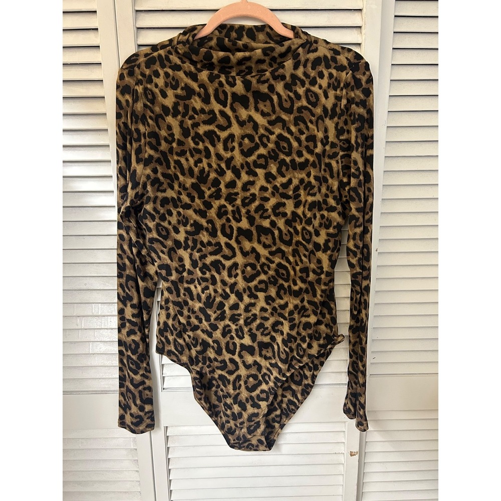 White Birch Leopard Body Suit Size 1X